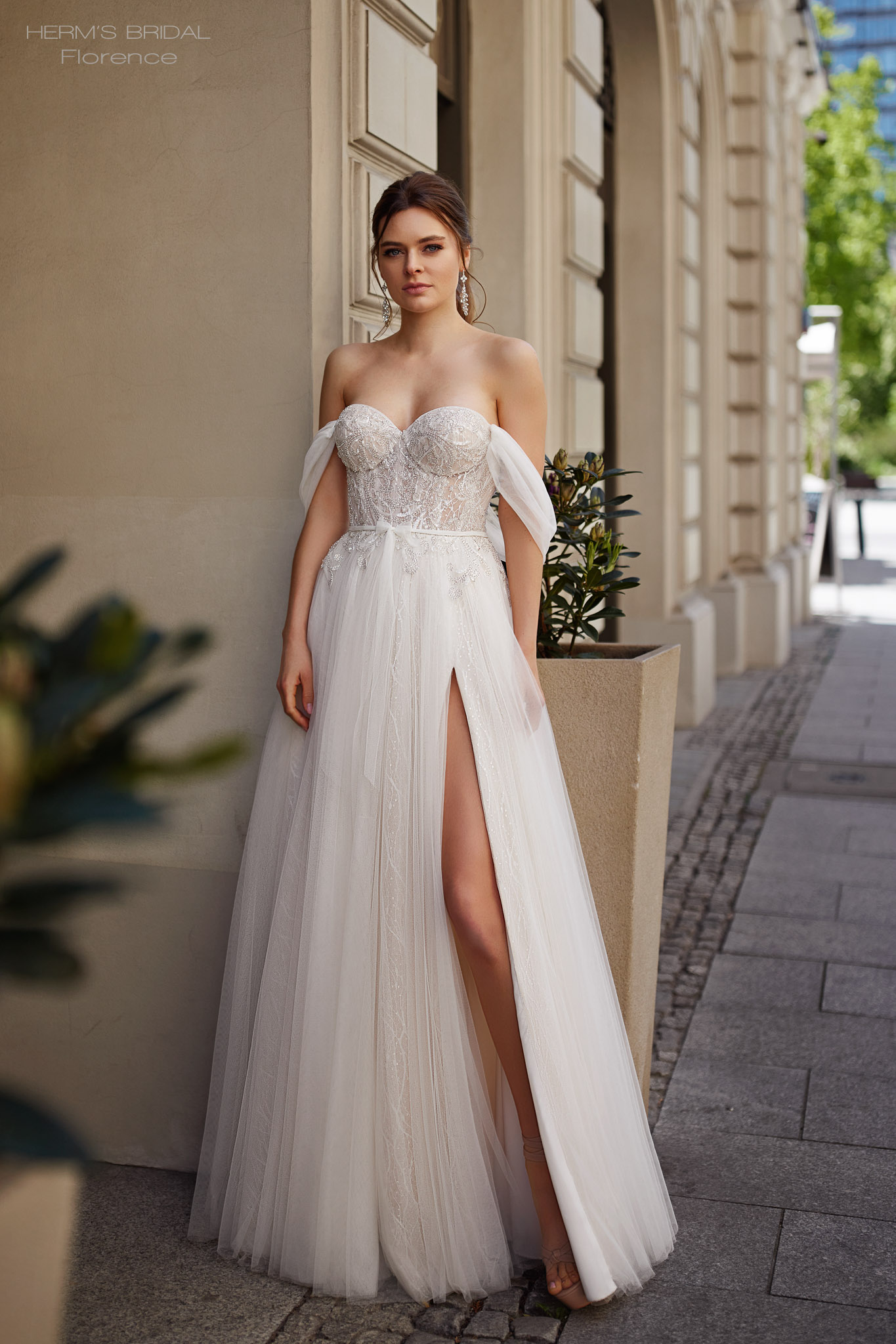 Suknia ślubna Florence  - Herms - kolor Oryginal - rozmiar 38 - Salon Le Mariage